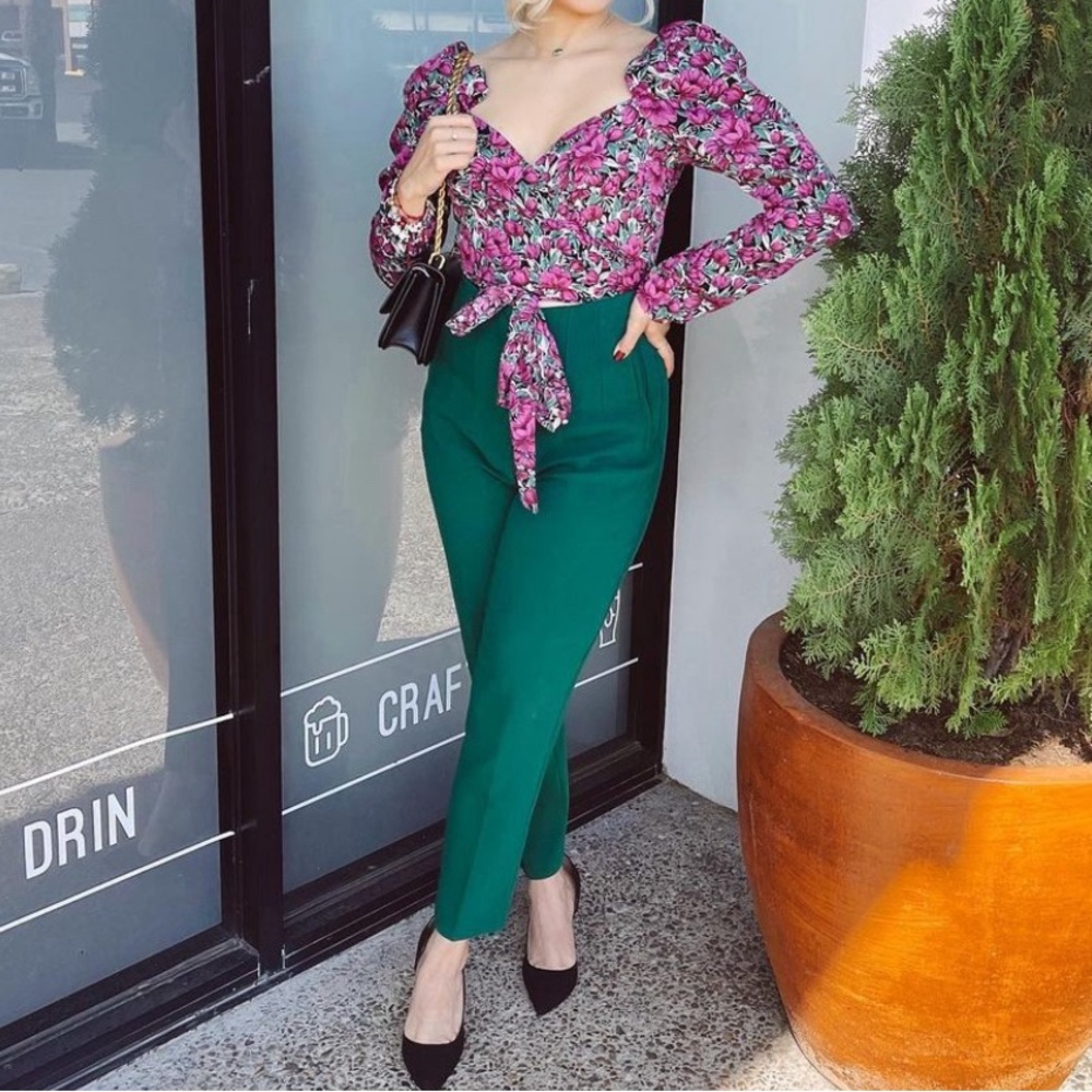 Green Zara Pants